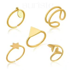 combo of 5 adjustable rings image
