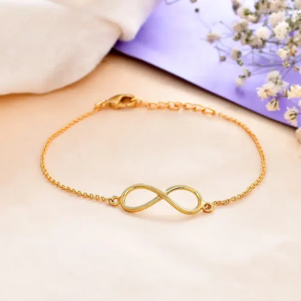 Infinity Symbol Bracelet – Gold Plated