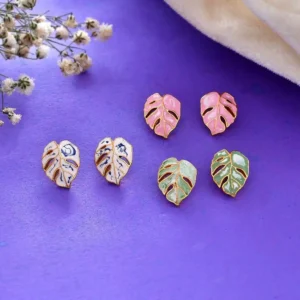 combo of three coloured earrings